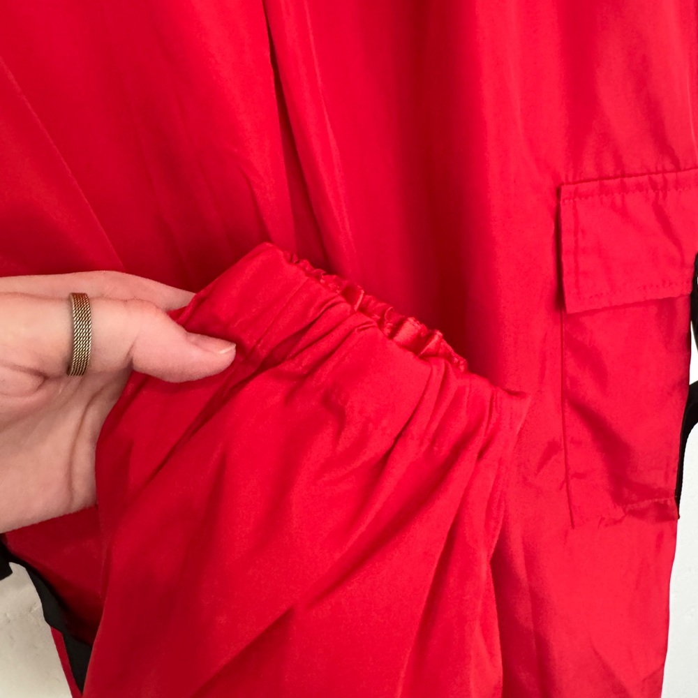Superdown Jorja Windbreaker Joggers Red Ripstop Cargo Pockets Size XS - Picture 6 of 9